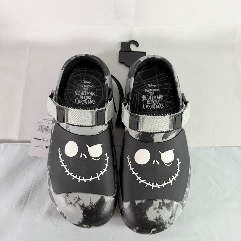 Disney Nightmare Before Christmas Jack Skellington Clogs Mens 13 Ground Up NWT